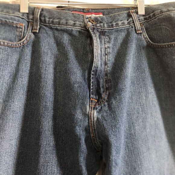 Tommy Hilfiger Men's 40-34 Classic Straight Leg Blue Cotton Denim Jeans - Picture 4 of 16